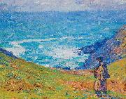 John Peter Russell Pecheur sur falaise oil painting reproduction